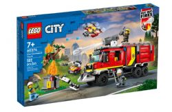 LEGO CITY - LE CAMION DE COMMANDEMENT DE POMPIERS #60374